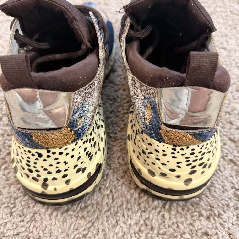 Steve Madden Cliff Sneakers Womens 6 Snake Print Chunky Dad Shoes EUC - Picture 4 of 8